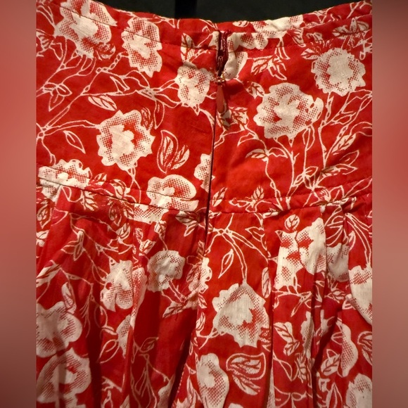 Ladies Raga size Large Floral Red and White Women's Skirt - Picture 3 of 5